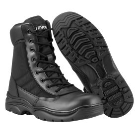 Men's Military Tactical Boots 8 Inch Breathable Side Zipper US Size 9